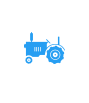 New and old agricultural machinery