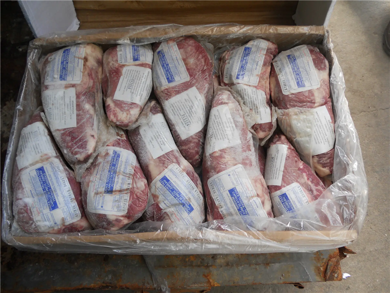 进口冷冻带骨牛肉报关到天津代理肉类案例